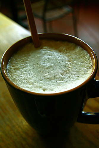 A little cafe au lait rounds out the French breakfast.