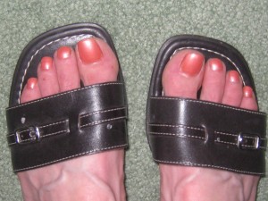 Olive Oil Pedicure Results from my olive oil pedicure....yeah, pretty toes again!