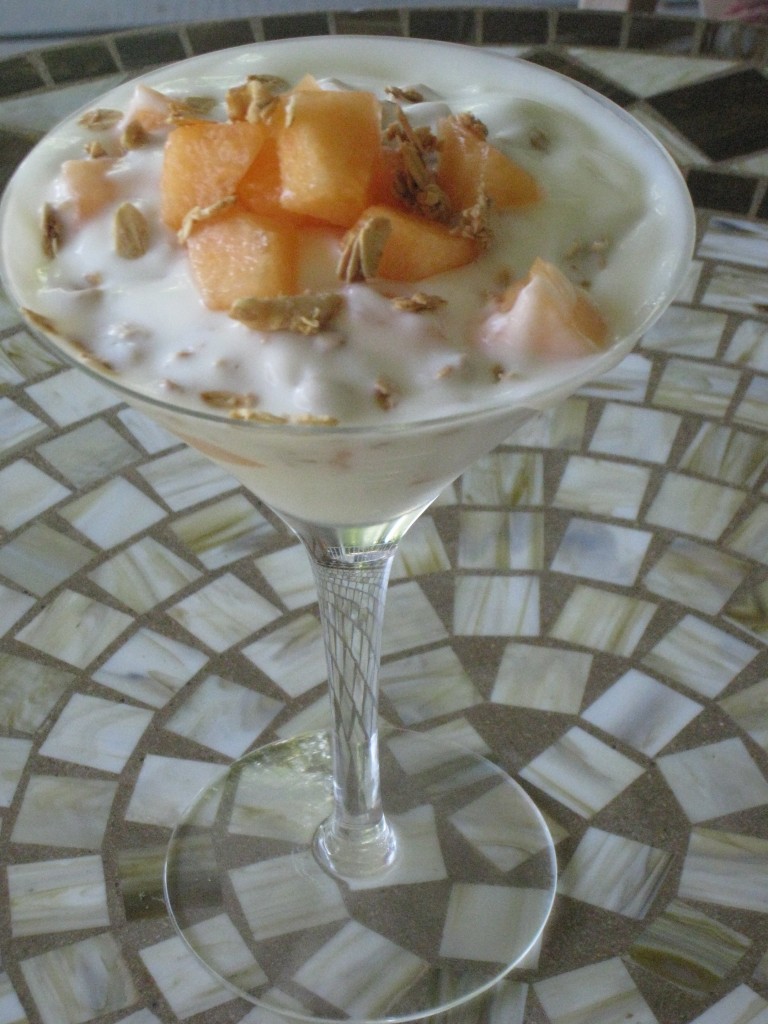Melon Yogurt Parfait - a yummy breakfast treat!