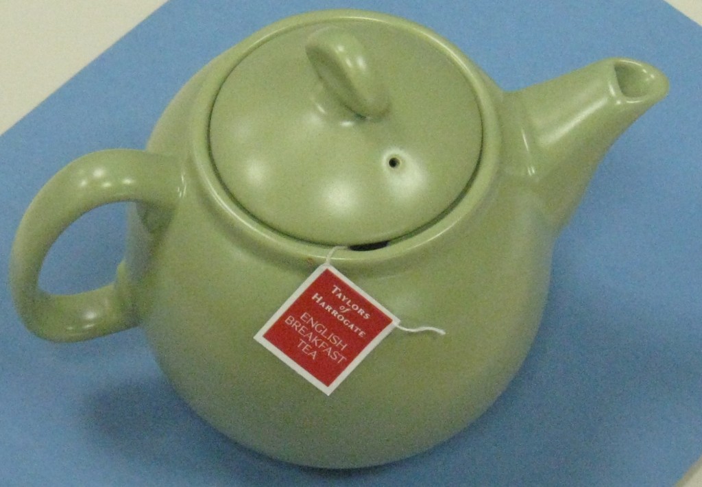 Green tea pot A lovely pot of Taylors of Harrogate English Breakfast tea