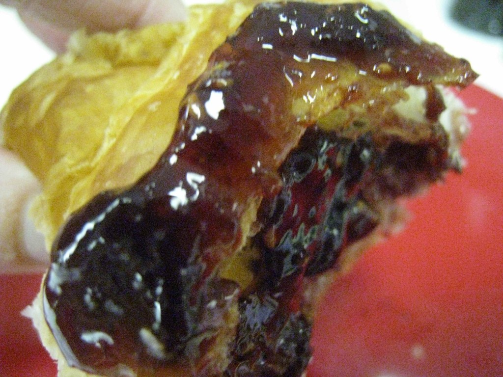 A little dollop of raspberry preserves to go with my flaky croissant!