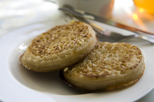 4.28.11 crumpets